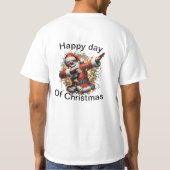 メリー瞬間：祝のクリスマス魔法 Tシャツ (裏面)
