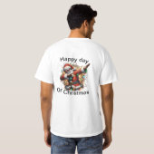 メリー瞬間：祝のクリスマス魔法 Tシャツ (裏面フル)