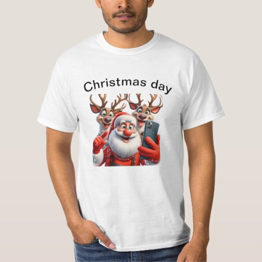 メリー瞬間：祝のクリスマス魔法 Tシャツ (正面)