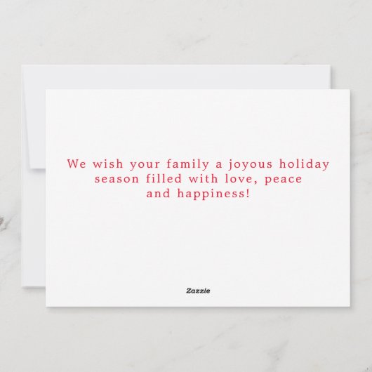 メリー祝日モダン書道の写真 シーズンカード (裏面)