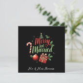 メリー祝結婚したの初めてのクリスマス 招待状 (スタンド正面)