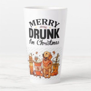 「メリー私はクリスマスだユーモアのある」 カフェラテマグ