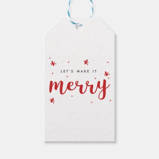 メリー紙吹雪 ギフトタグ (正面)