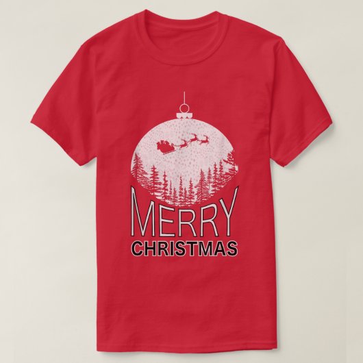 メリー素晴らしクリスマスのグラフィックデザイン Tシャツ (デザイン正面)