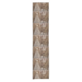 メリー素朴クリスマスのスローガン表ランナー ショートテーブルランナー (正面)