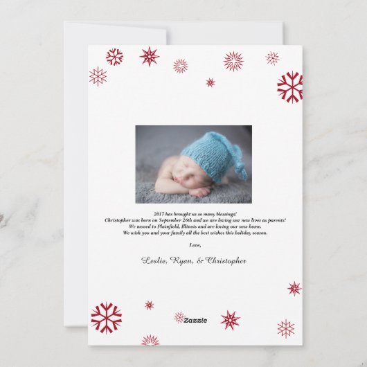 メリー素朴クリスマスの台本 シーズンカード (裏面)