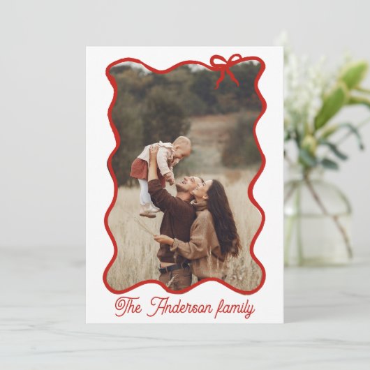 メリー素朴クリスマスの手引きレッドボウ シーズンカード (スタンド正面)