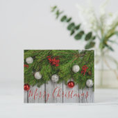 メリー素朴クリスマスはがき休日 ポストカード (スタンド正面)