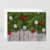 メリー素朴クリスマスはがき休日 ポストカード (正面/裏面)