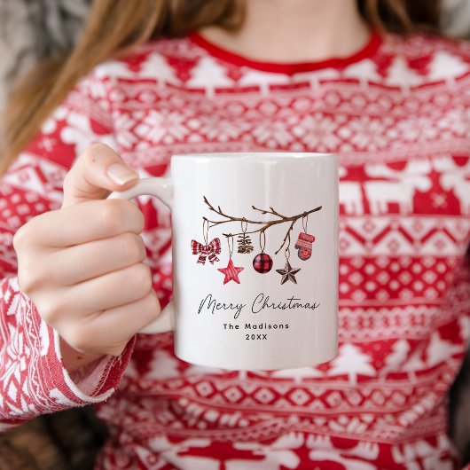 メリー素朴クリスマスオーナメント店 コーヒーマグカップ