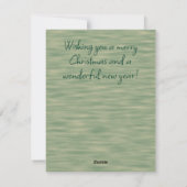 メリー素朴クリスマスフォトマグフラットホリデーカード シーズンカード (裏面)