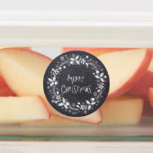 メリー素朴クリスマスフローラリースシャルボード ラベル (貼付)