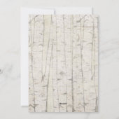 メリー素朴クリスマス中立樺の木写真 シーズンカード (裏面)