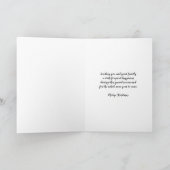 メリー素朴クリスマス休暇 カード (内部)