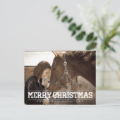 メリー素朴クリスマス写真はがき シーズンポストカード (スタンド正面)