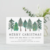 メリー素朴クリスマス家族の写真移動 案内状 (スタンド正面)