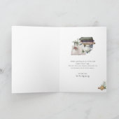 メリー素朴クリスマス緑シンプル園 カード (内部)