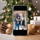 メリー素朴クリスマス赤いトラック1枚の写真 シーズンカード