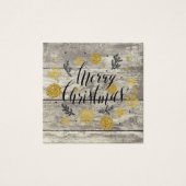 メリー素朴クリスマス金ゴールドギフトカード証明書 (正面)