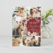 メリー素朴クリスマス5フォトレッド シーズンカード (スタンド正面)