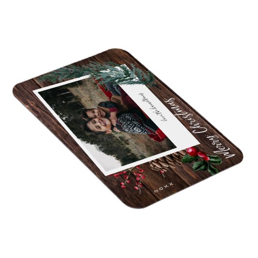 メリー素朴クリスマス – インスタント写真 マグネット (右側)