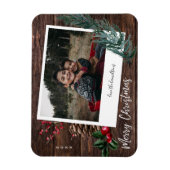 メリー素朴クリスマス – インスタント写真 マグネット (縦)