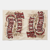 メリー素朴クリスマス キッチンタオル (横)