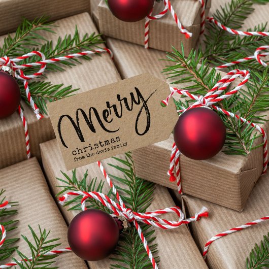 メリー素朴クリスマス ギフトタグ