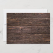 メリー素朴クリスマス – 木材&インスタントフォトインビ 招待状 (裏面)