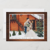 メリー素朴スクリスウ結婚ッドの写真カード シーズンカード (正面)