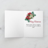 メリー素朴スクリスマスポインセチアフローラ シーズンカード (内部)