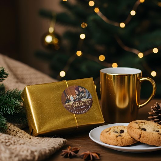 メリー素朴リーにミセス・初めてのクリスマス ラウンドシール