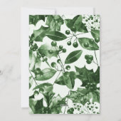 メリー素朴Christmas Green Botanical シーズンカード (裏面)
