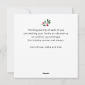 メリー結婚したクリスマスの写真 シーズンカード (裏面)