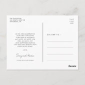 メリー結婚したクリスマスの結婚写真は ポストカード (裏面)