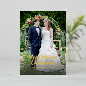 メリー結婚したクリスマスフォイル 箔シーズンカード (立ち正面)