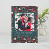 メリー結婚したリーグリーンブルゴーニュのクリスマスフォト シーズンカード (スタンド正面)