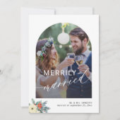 メリー結婚したリーシンプルミニマル2枚結婚の写真 シーズンカード (正面)