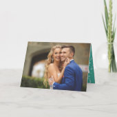 メリー結婚したリー夫妻の初めてのクリスマス写真 シーズンカード (裏面)