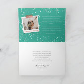 メリー結婚したリー夫妻の初めてのクリスマス写真 シーズンカード (内部)