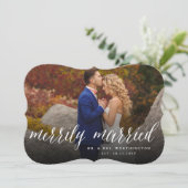 メリー結婚したリー夫妻の初めてのクリスマス写真 シーズンカード (スタンド正面)