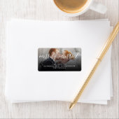 メリー結婚したリー夫妻の初めてのクリスマス写真 ラベル (インサイチュ)