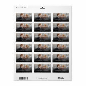 メリー結婚したリー夫妻の初めてのクリスマス写真 ラベル (フルシート)