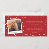 メリー結婚したリー夫妻の初めてのクリスマス3写真 シーズンカード (裏面)