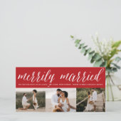 メリー結婚したリー夫妻の初めてのクリスマス3写真 シーズンカード (スタンド正面)