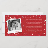 メリー結婚したリー夫妻の初めてのクリスマス3写真 シーズンカード (裏面)