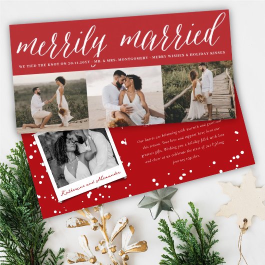 メリー結婚したリー夫妻の初めてのクリスマス3写真 シーズンカード