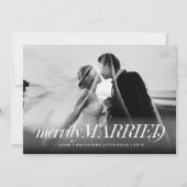 メリー結婚したリー新婚クリスマスカード シーズンカード (正面)