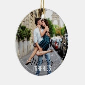 メリー結婚したリー氏ファースト・クリスマス結婚した夫人 セラミックオーナメント (右)