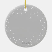 メリー結婚したリー氏ファースト・クリスマス結婚した夫人 セラミックオーナメント (裏面)